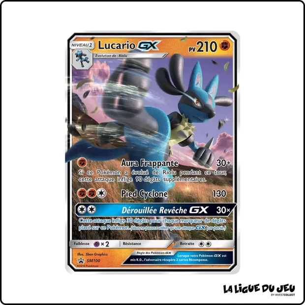 Promo - Pokemon - Soleil et Lune Promo - Lucario GX SM100