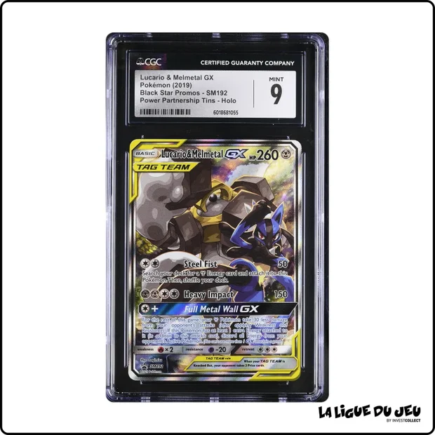 Promo - Pokemon - Soleil et Lune Promo - Lucario & Melmetal GX - SM192 - CGC 9 - Anglais