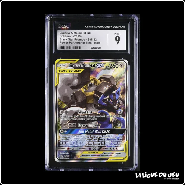 Promo - Pokemon - Soleil et Lune Promo - Lucario & Melmetal GX - SM192 - CGC 9 - Anglais