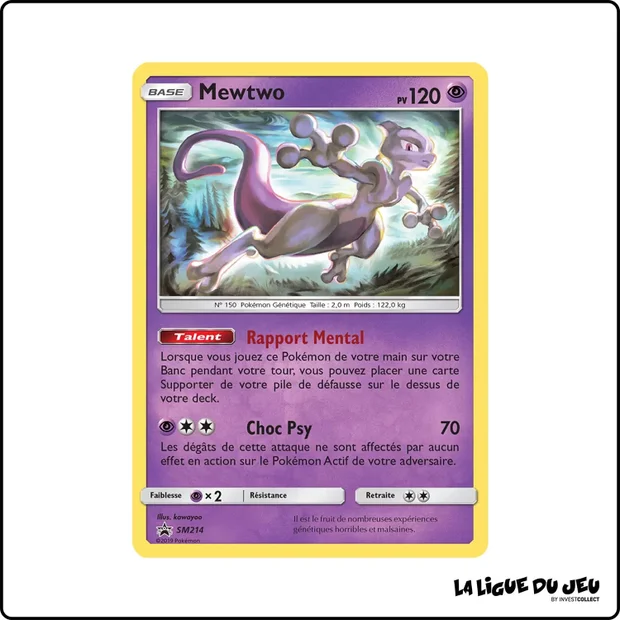 Promo - Pokemon - Soleil et Lune Promo - Mewtwo SM214