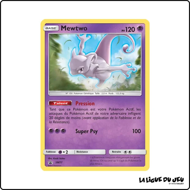 Promo - Pokemon - Soleil et Lune Promo - Mewtwo SM77