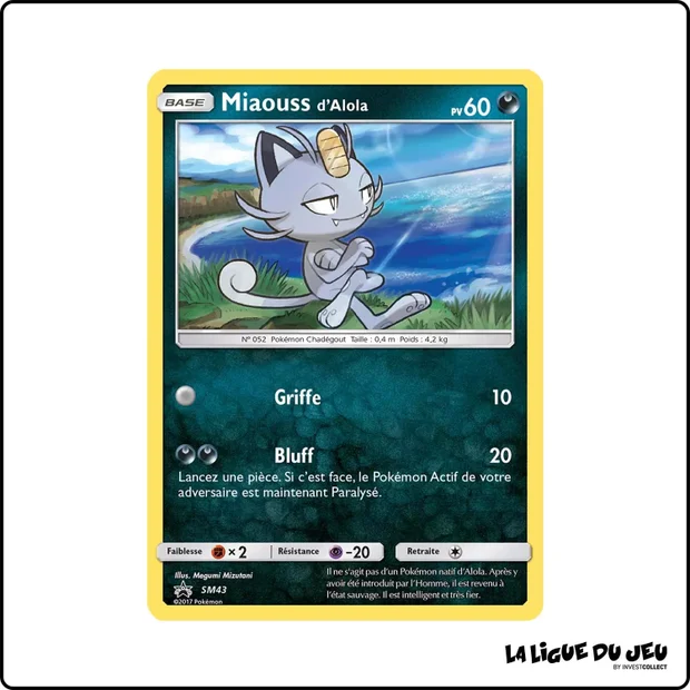 Promo - Pokemon - Soleil et Lune Promo - Miaouss d'Alola SM43