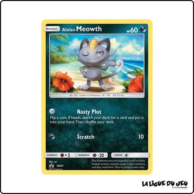 Promo - Pokemon - Soleil et Lune Promo - Miaouss d'Alola SM51