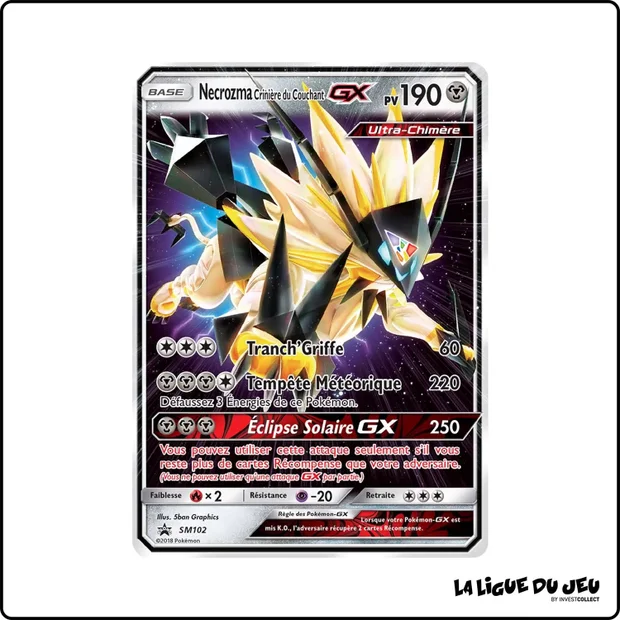 Promo - Pokemon - Soleil et Lune Promo - Necrozma Crinière du Couchant GX SM102