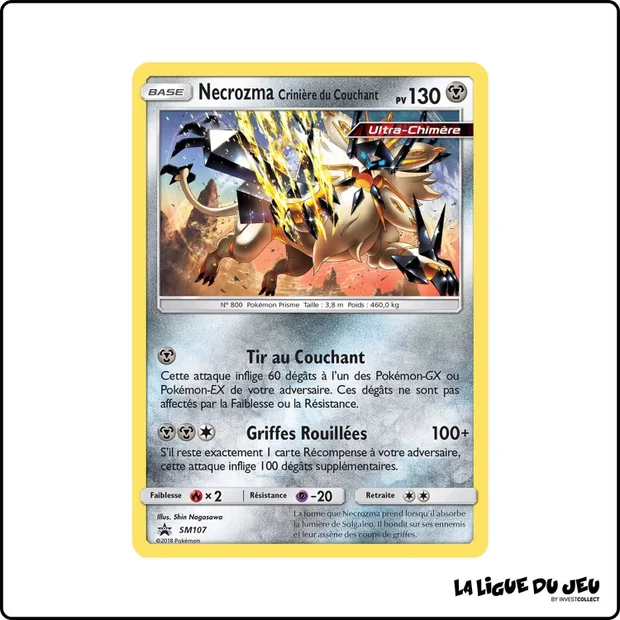Promo - Pokemon - Soleil et Lune Promo - Necrozma Crinière du Couchant SM107
