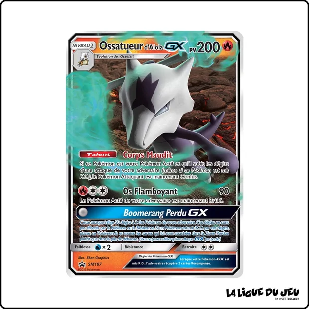 Promo - Pokemon - Soleil et Lune Promo - Ossatueur d'Alola GX SM187