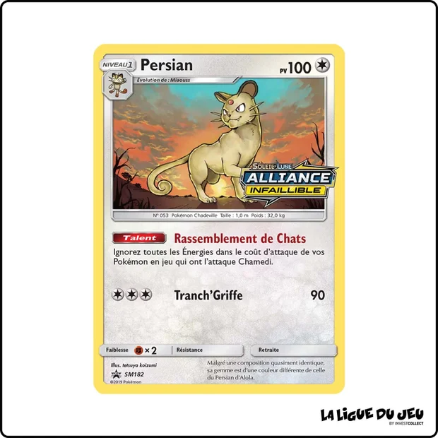 Promo - Pokemon - Soleil et Lune Promo - Persian SM182