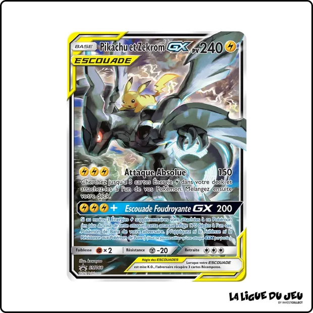 Promo - Pokemon - Soleil et Lune Promo - Pikachu et Zekrom GX SM168