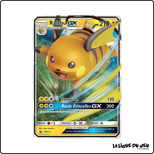 Promo - Pokemon - Soleil et Lune Promo - Raichu GX SM213