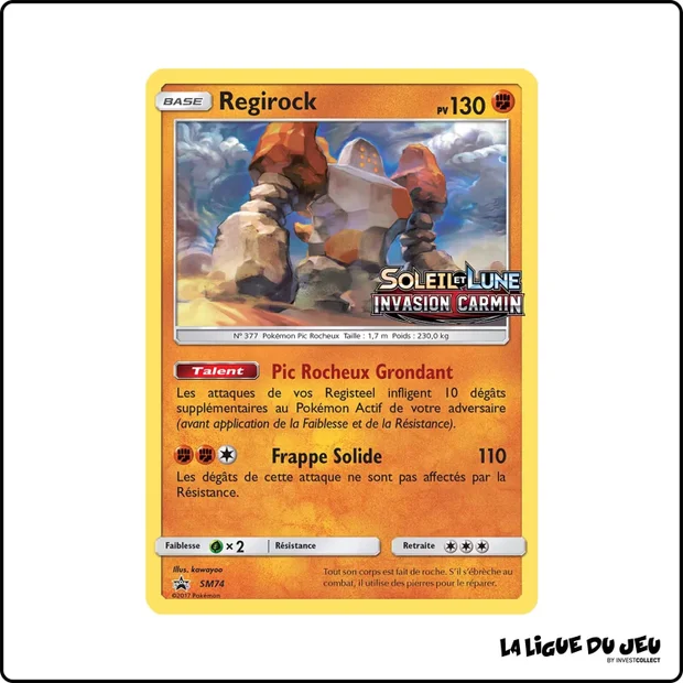Promo - Pokemon - Soleil et Lune Promo - Regirock SM74