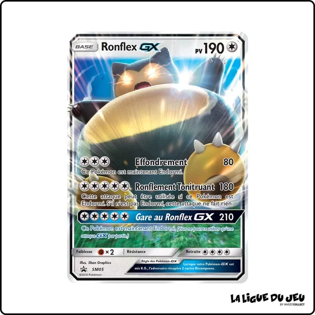 Promo - Pokemon - Soleil et Lune Promo - Ronflex GX SM05