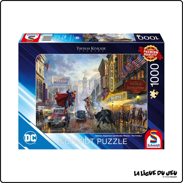 Puzzle - DC Comics - Superman, Wonder Woman & Batman - 1000 Pièces
