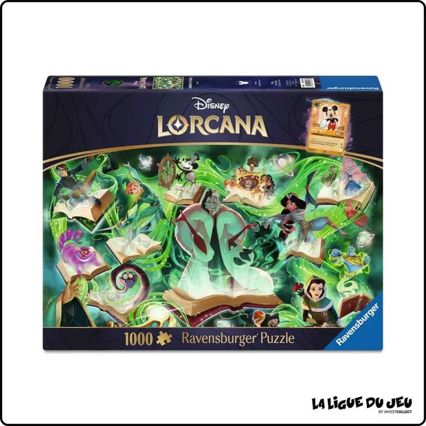Puzzle - Disney Lorcana - Émeraude -1000 Pièces