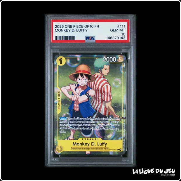 Rare - One Piece - OP10 - Monkey D. Luffy - OP10-111 - PSA 10 - Français