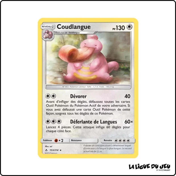 Rare - Pokemon - Alliance Infaillible - Coudlangue 153/214