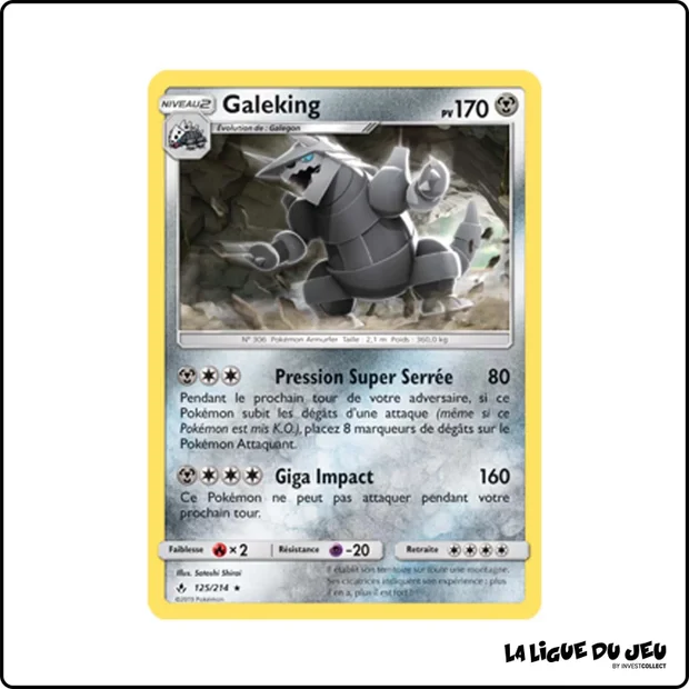 Rare - Pokemon - Alliance Infaillible - Galeking 125/214