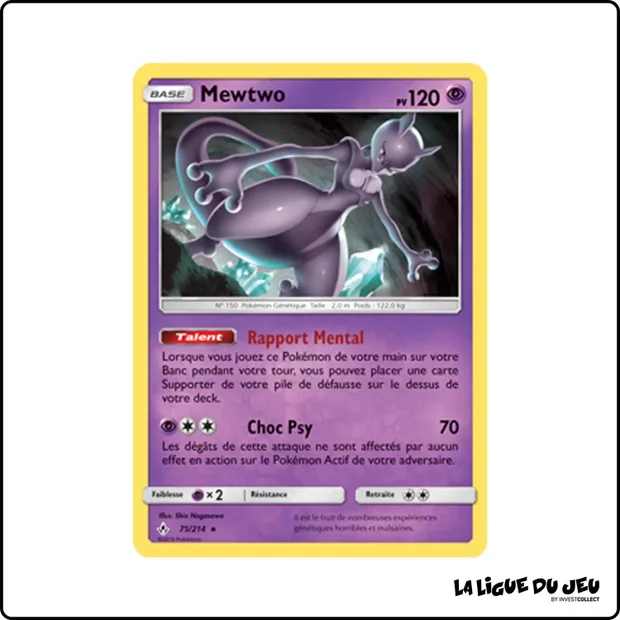 Rare - Pokemon - Alliance Infaillible - Mewtwo 75/214