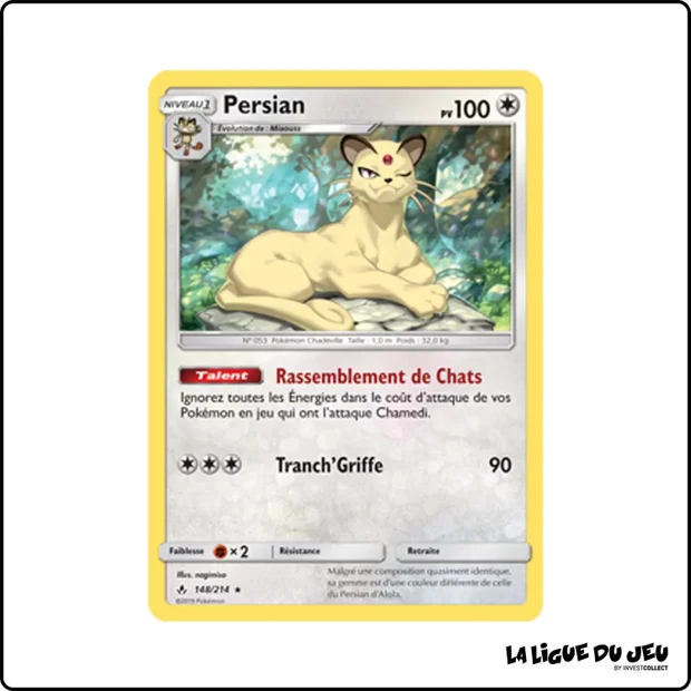 Rare - Pokemon - Alliance Infaillible - Persian 148/214