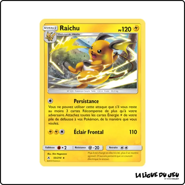 Rare - Pokemon - Alliance Infaillible - Raichu 55/214
