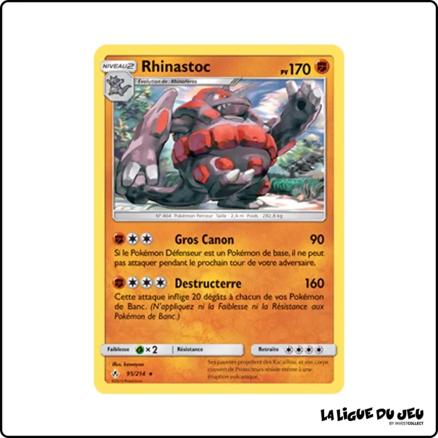 Rare - Pokemon - Alliance Infaillible - Rhinastoc 95/214