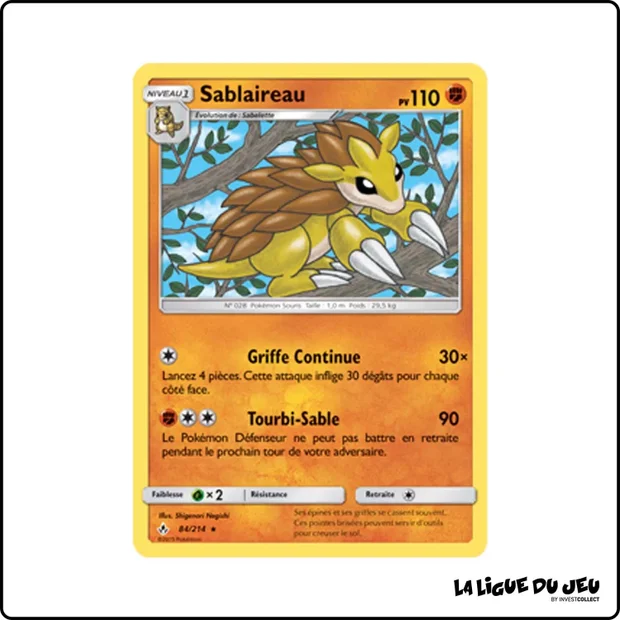 Rare - Pokemon - Alliance Infaillible - Sablaireau 84/214