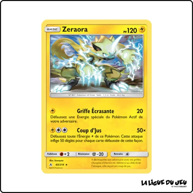 Rare - Pokemon - Alliance Infaillible - Zeraora 60/214