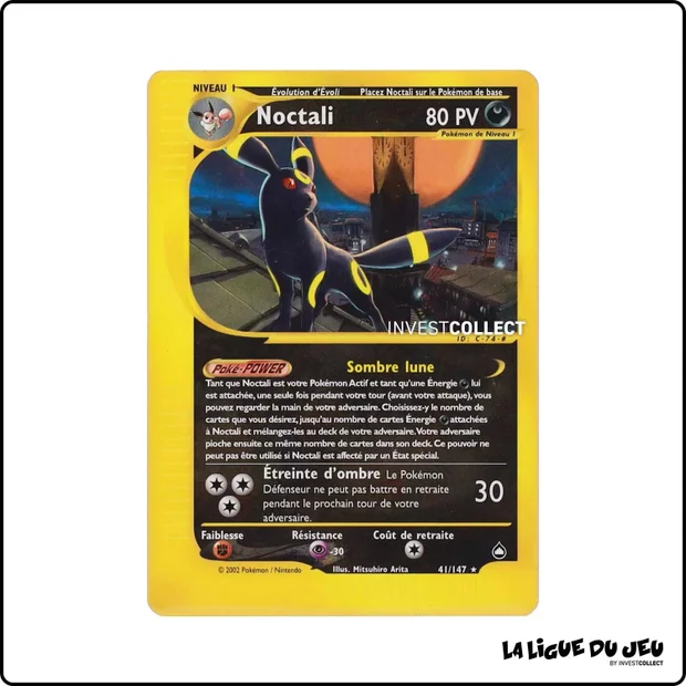 Rare - Pokemon - Aquapolis - Noctali 41/147
