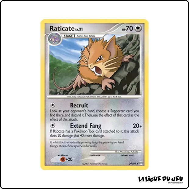 Rare - Pokemon - Arceus - Raticate 29/99