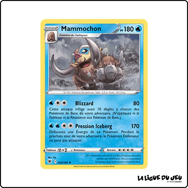 Rare - Pokemon - Astres Radieux - Mammochon 33/189