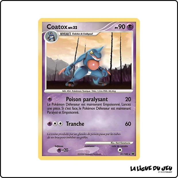 Rare - Pokemon - Aube Majestueuse - Coatox 31/100