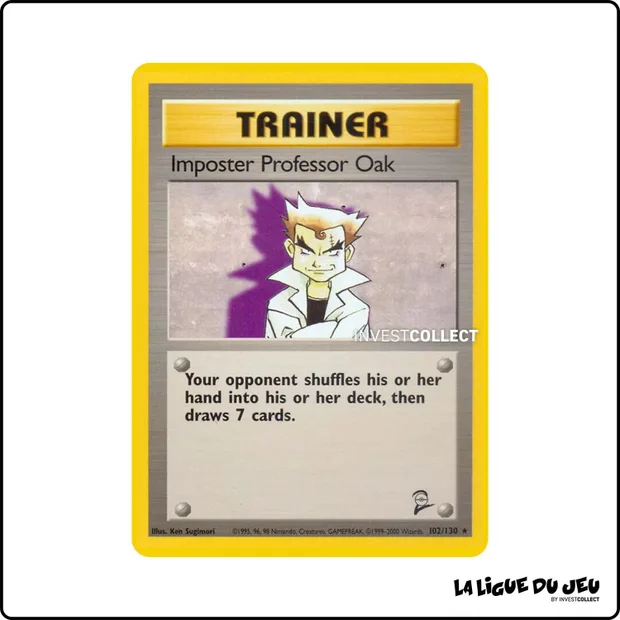 Rare - Pokemon - Base Set 2 - Impostor Professor Oak 102/130