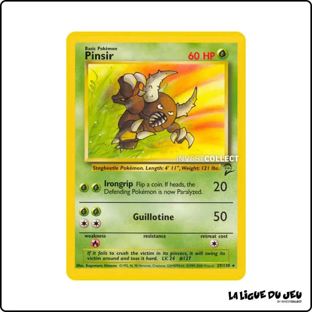 Rare - Pokemon - Base Set 2 - Pinsir 29/130