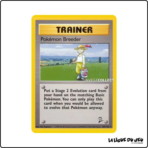 Rare - Pokemon - Base Set 2 - Pokémon Breeder 105/130