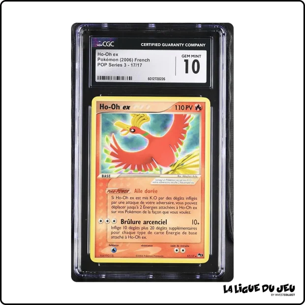 Rare - Pokemon - Bloc EX - Ho-Oh ex - 17/17 - CGC 10 - Français