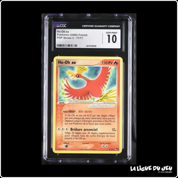 Rare - Pokemon - Bloc EX - Ho-Oh ex - 17/17 - CGC 10 - Français