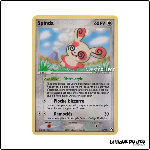 Rare - Pokemon - Créateurs de Légendes - Spinda 26/92