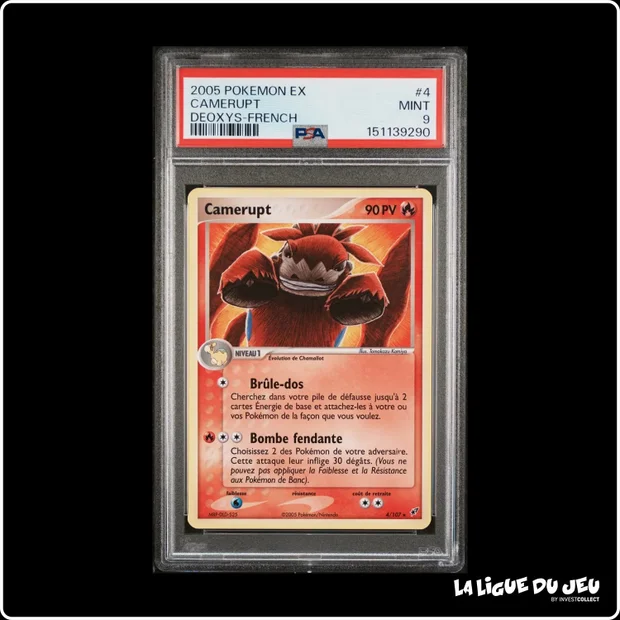 Rare - Pokemon - Deoxys - Camerupt - 4/107 - Deck Jet Stream - PSA 9 - Français