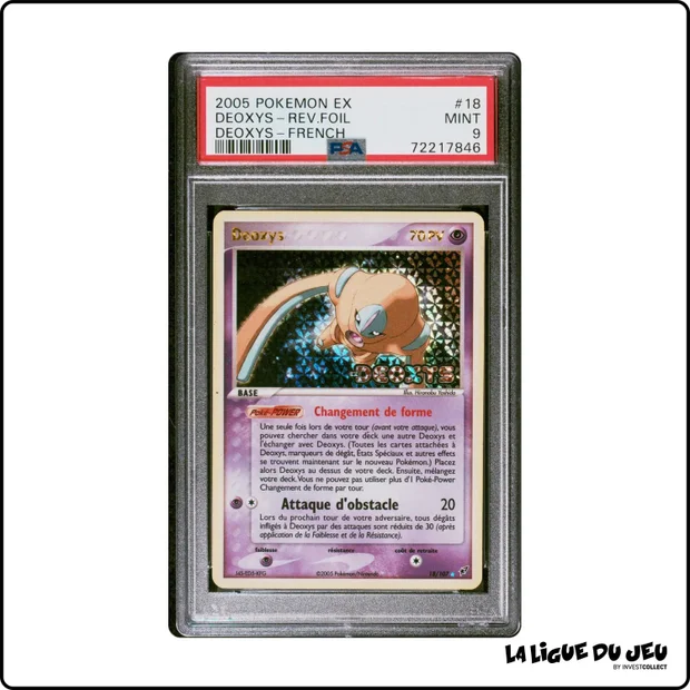 Rare - Pokemon - Deoxys - Deoxys - 18/107 - Reverse Foil - PSA 9 - Français