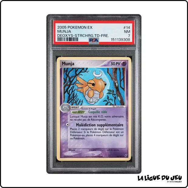 Rare - Pokemon - Deoxys - Munja - 14/107 - Deck Attaque d'Étoiles - PSA 7 - Français