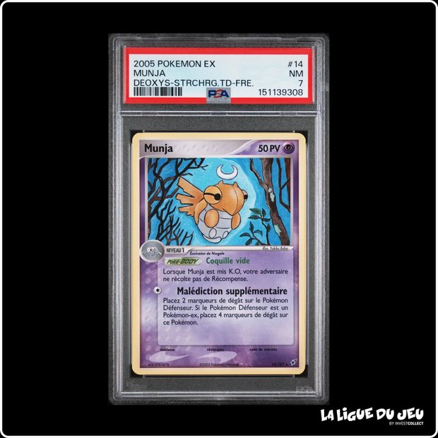 Rare - Pokemon - Deoxys - Munja - 14/107 - Deck Attaque d'Étoiles - PSA 7 - Français