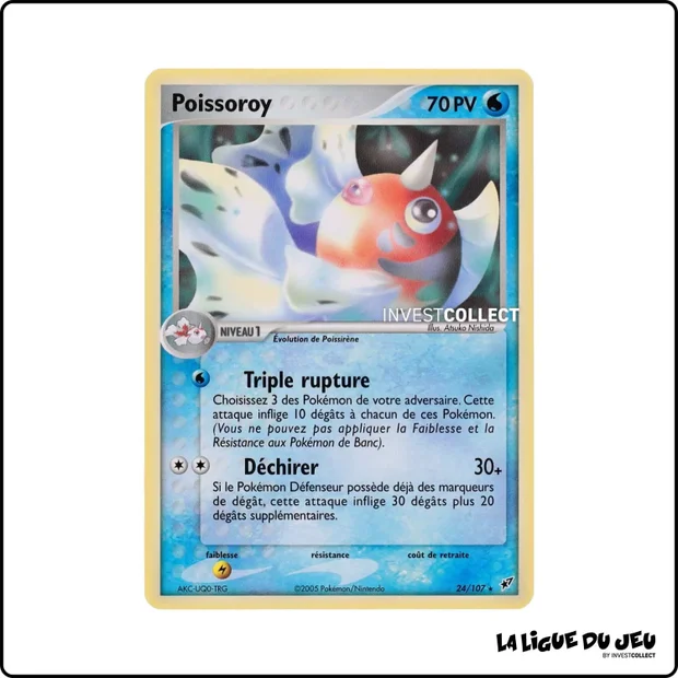 Rare - Pokemon - Deoxys - Poissoroy 24/107