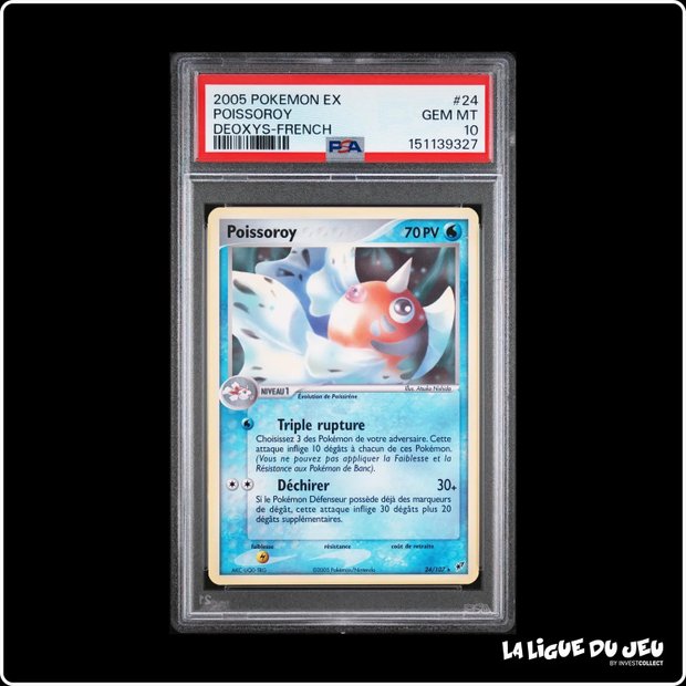 Rare - Pokemon - Deoxys - Poissoroy - 24/107 - PSA 10 - Français