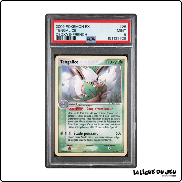 Rare - Pokemon - Deoxys - Tengalice - 25/107 - PSA 9 - Français