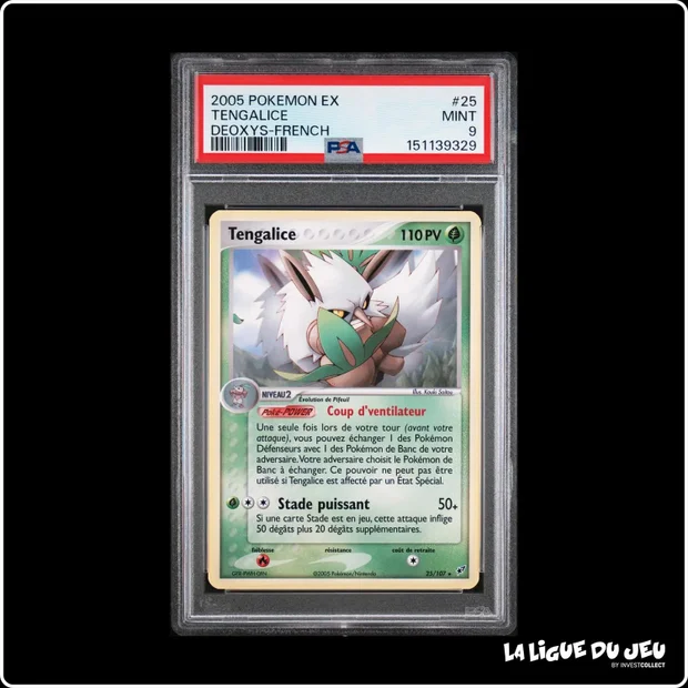 Rare - Pokemon - Deoxys - Tengalice - 25/107 - PSA 9 - Français
