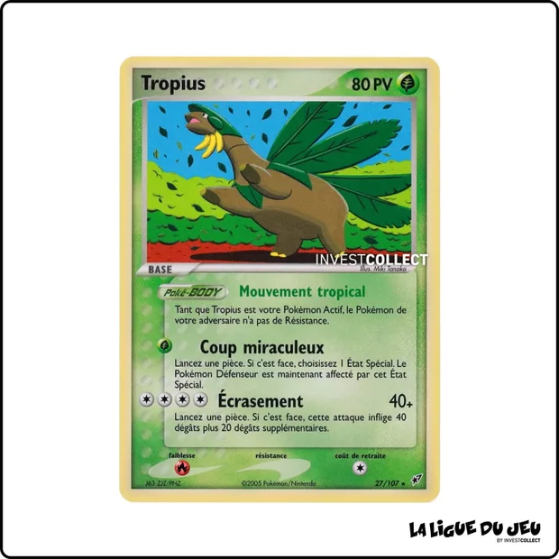 Rare - Pokemon - Deoxys - Tropius 27/107