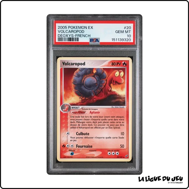 Rare - Pokemon - Deoxys - Volcaropod - 20/107 - PSA 10 - Français
