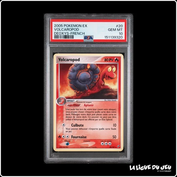 Rare - Pokemon - Deoxys - Volcaropod - 20/107 - PSA 10 - Français