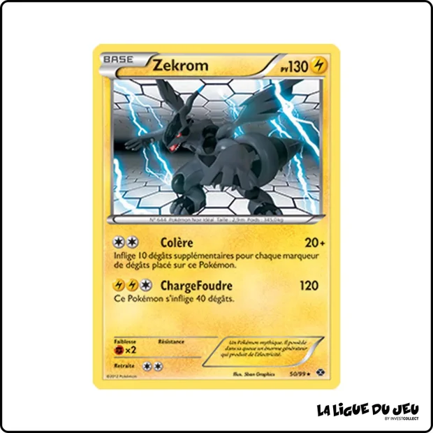 Rare - Pokemon - Destinées Futures - Zekrom 50/99