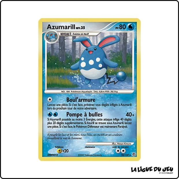 Rare - Pokemon - Diamant & Perle de Base - Azumarill 18/130