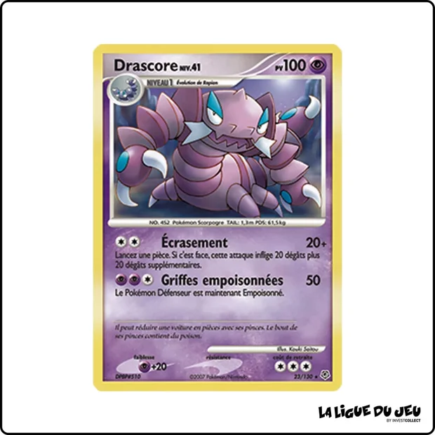 Rare - Pokemon - Diamant & Perle de Base - Drascore 23/130
